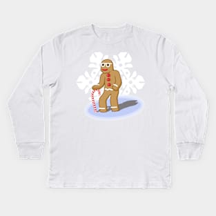 Old Man GingerBread Kids Long Sleeve T-Shirt